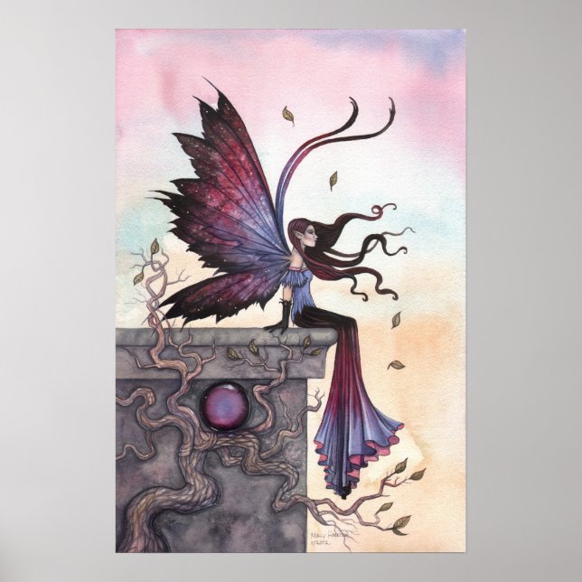 Ametyst Dream Gothic Fantasy Fairy Poster (Frente)