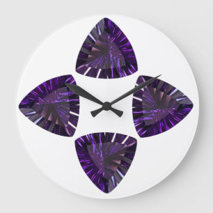 Ametyst Fevereiro Birthstone Roxo Grande Relógio