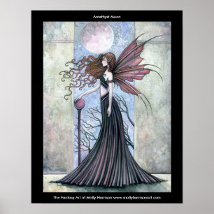 Ametyst Moon Fairy Poster por Molly Harrison