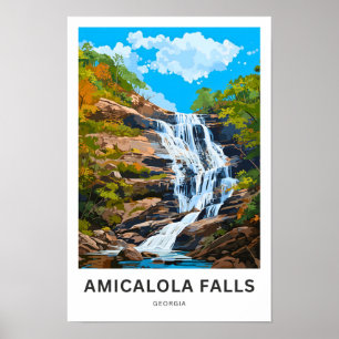 Amicalola Falls Georgia Viagem Impressão