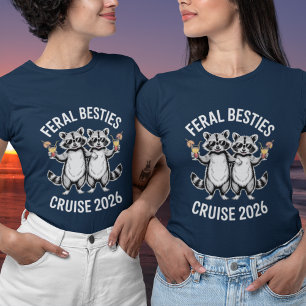 Amigas Ferozes Camiseta Combinando de Guaxinim par