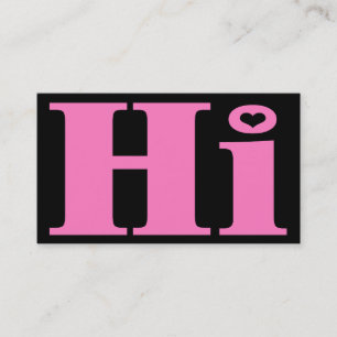 Amigável.Todos os cartões de chamada purpose.HI.In