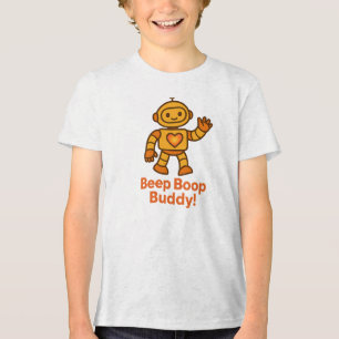 Amigo Beep Boop Design de Robô Fofo