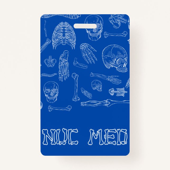 Amigo do Crachá Médico Vertical (Verso)