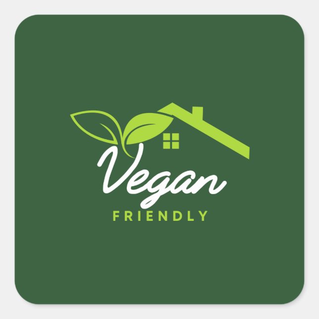 Amigo do Veganismo. Etiquetas Veganas (Frente)