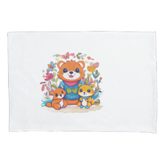 Amigos Animais Divertidos – Camiseta Infantil Fofa