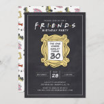 AMIGOS™ | aniversário de 30 anos de cartão<br><div class="desc">Celebre seu aniversário com amigos™. Personalize este incrível convite de aniversário do quadro de discussão adicionando todos os detalhes do seu partido!</div>