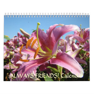 AMIGOS! Calendário Lírios Flores Presentes de Nata