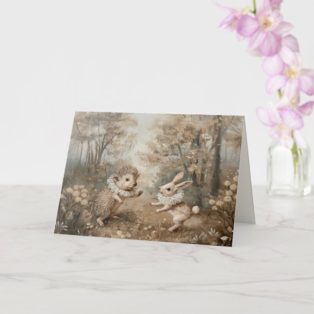 Amigos - Cartão de Cumprimentos Dobrável (Orquídea)