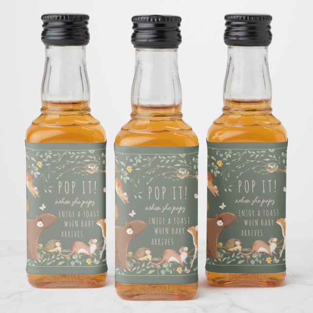 Amigos Da Floresta De Animais Da Floresta Agradece (Garrafas)