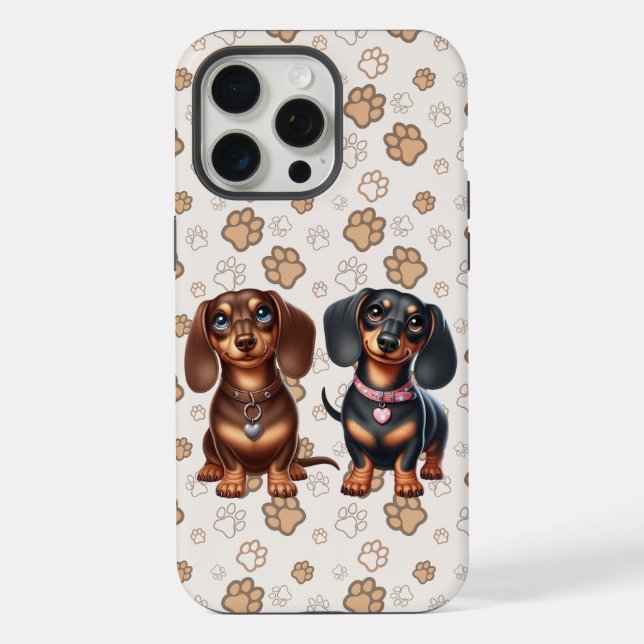 Amigos dachshund fofos (Verso)