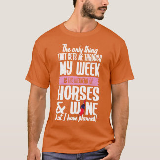 Amigos das camisas de cavalos e de vinho