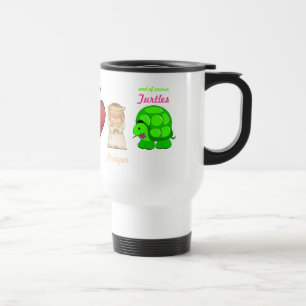 Amigos de Laura e naturalmente de caneca de viagem