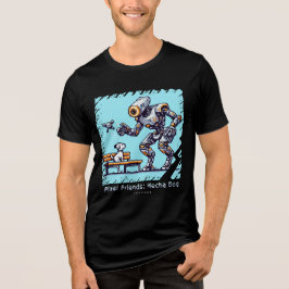 Amigos de Pixel: Cachorro Mecha (Man Tshirt) (Funn
