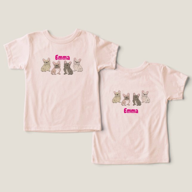 Amigos do Bulldog Francês (Design Frente e Verso)