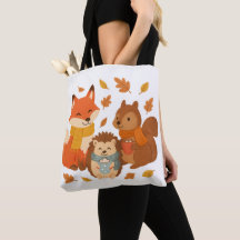 Amigos do Outono – Bolsa Tote Equipe Aconchegante 