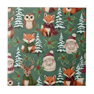 Amigos Fofos da Floresta de Inverno – Animais de F