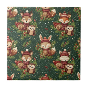 Amigos Fofos da Floresta de Inverno – Animais de F