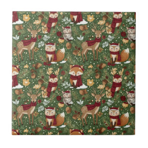 Amigos Fofos da Floresta de Inverno – Animal de Fe