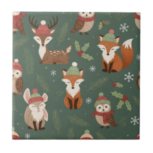 Amigos Fofos da Floresta de Inverno – Animal de Fe