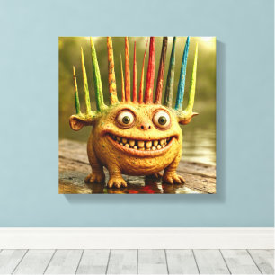 Amigos Ímpar - Canvas Monstro do Rainbow Spikes