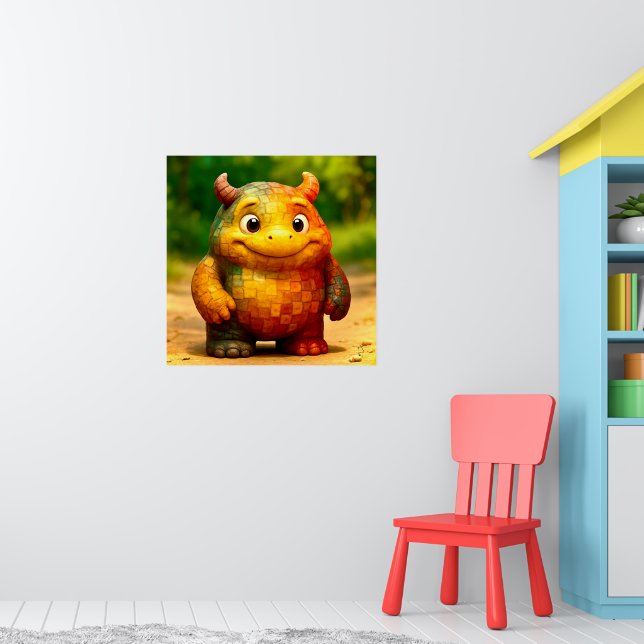 Amigos Ímpar - Poster Monstro do Azulejo Arco-Íris (Berçário 1)