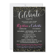 Amigos juntos de convites para Chás de fraldas de