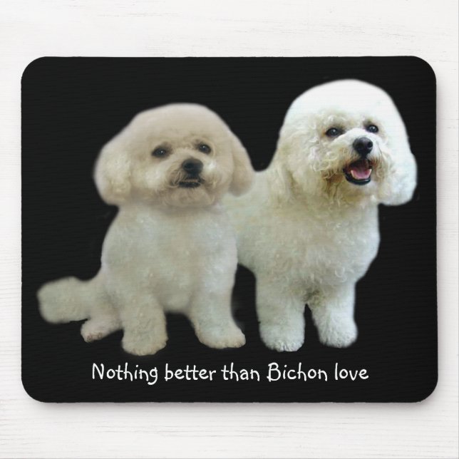 Amigos Mousepad de Bichon (Frente)