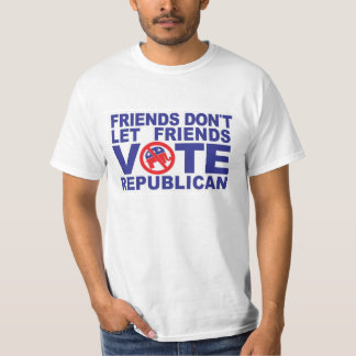 Amigos não deixam amigos votarem camiseta republic