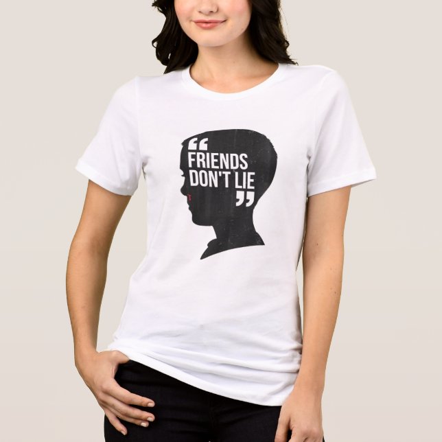 Amigos não mentem camiseta-T (Frente)