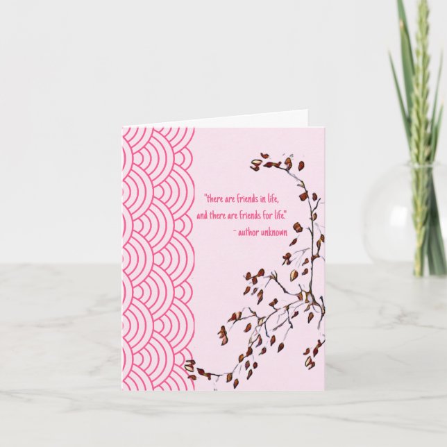 Amigos para a Vida Saudável Cartão de Cumprimentos (Frente)