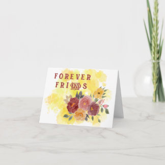 Amigos para sempre: Cartão de Saudação Floral