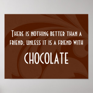 Amigos & poster do chocolate