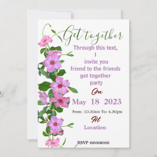 Amigos reúnem convite