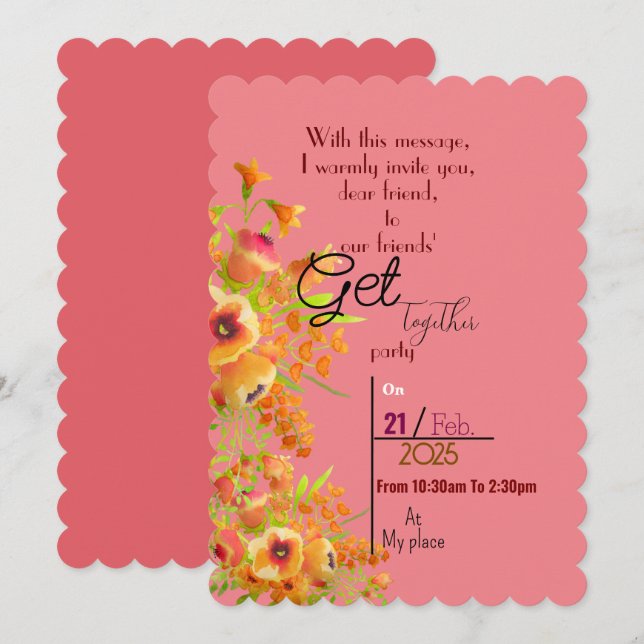 Amigos reúnem convite (Frente/Verso)