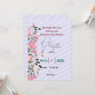 Amigos reúnem convite