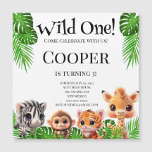 Amigos Safari girafa zebra aniversário de macaco