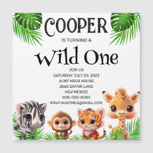 Amigos Safari girafa zebra aniversário de macaco