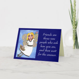 Amigos são aquelas pessoas raras... - cartão de sa