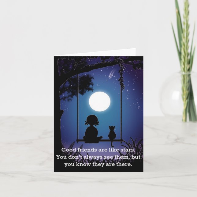 Amigos São Como Cartões De Estrelas (Frente)