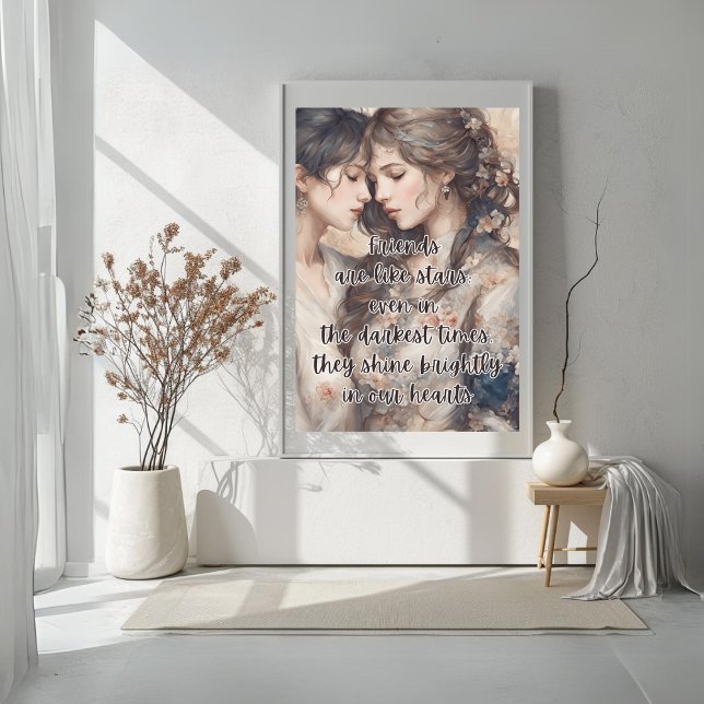 Amigos São Como Estrelas Poster (Friends Are Like Stars Poster)