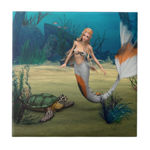 Amigos Sereia e Tartaruga