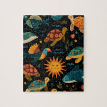 Amigos Tropicais Presente de Quebra-Cabeça de Verã