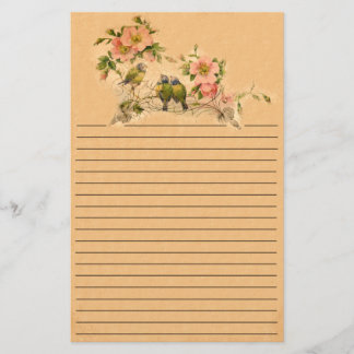Amigos Vintage- Aves E Florais- Papelaria
