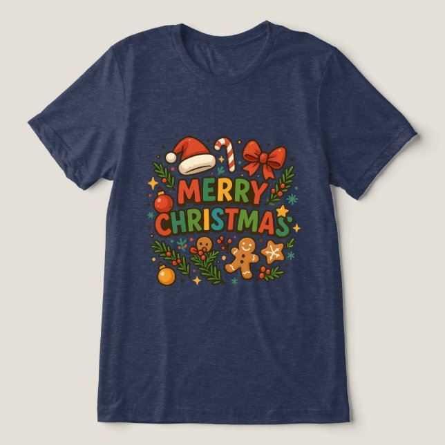 AMITA | Camiseta de festa de Natal alegre (Design frontal)