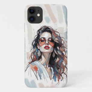 AMITA Capas de telefone femininas de arte em pas