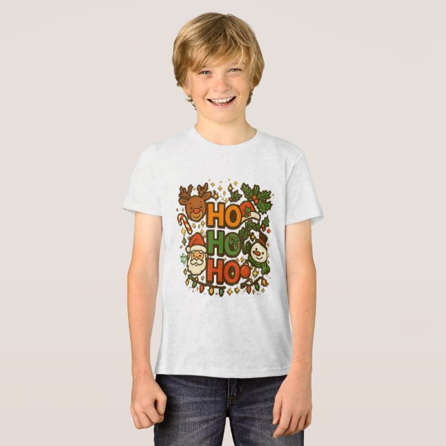 AMITA | HO HO HO Holiday Crew Tee (Frente Completa)