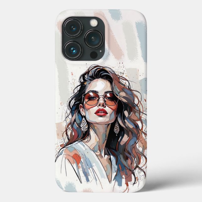 AMITA | Soft Pastel Art Woman Phone Cases (Verso)