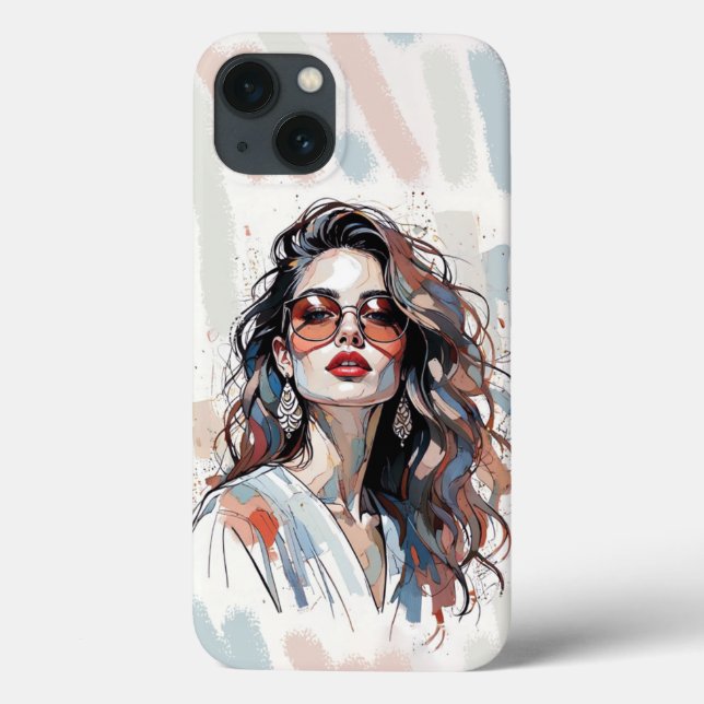 AMITA | Soft Pastel Art Woman Phone Cases (Verso)