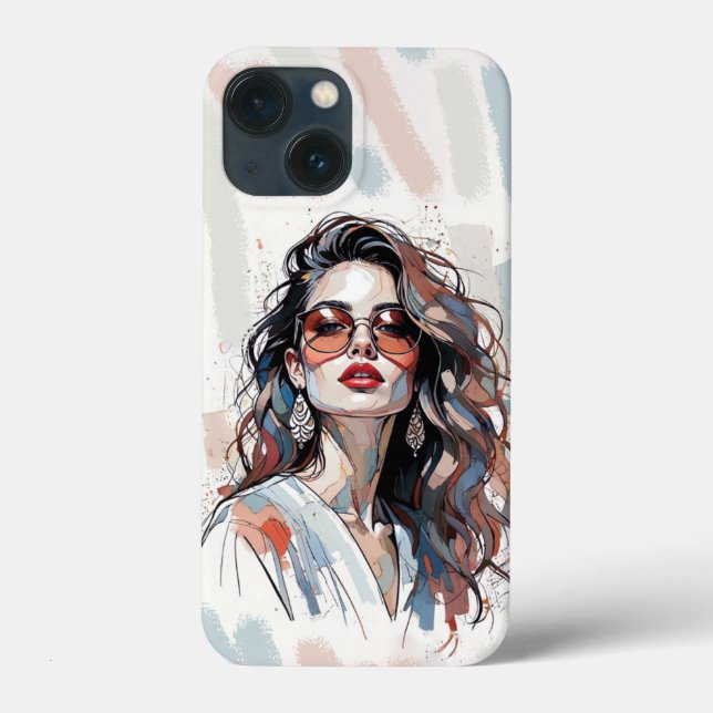 AMITA | Soft Pastel Art Woman Phone Cases (Verso)